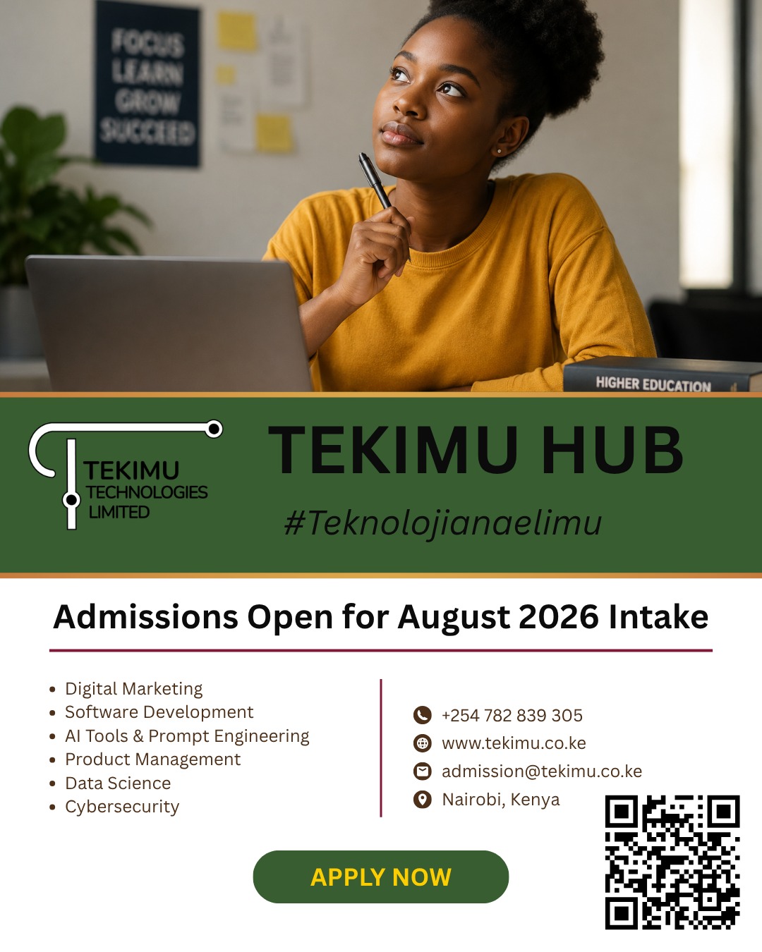August 2026 Intake